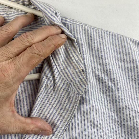 Polo Ralph Lauren Men's Dress Shirt 18 34/35 Yarmouth With Flesh Pony Pinstriped - Picture 10 of 12